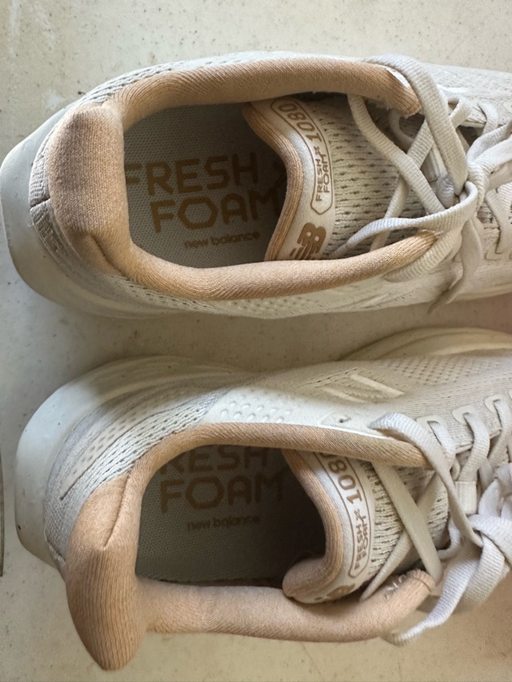 New Balance Fresh Foam X 1080v13 Beige Running Shoes Women’s 8.5 Wide - Picture 7 of 8